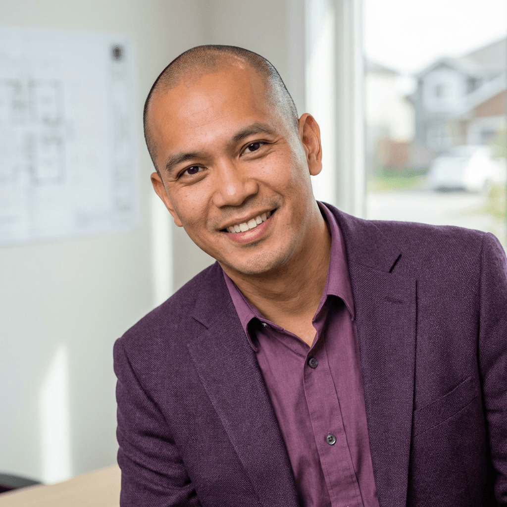Marcus Chen smiling in a bright office